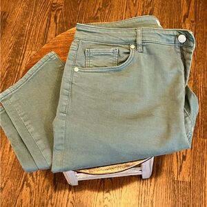 LOFT olive jeans “the skinny” size 12